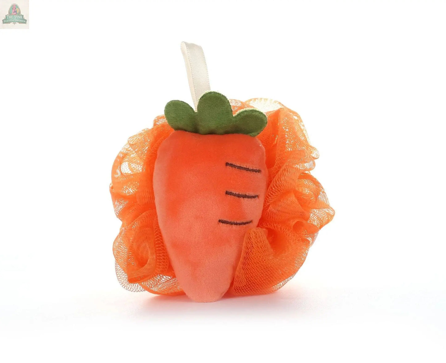 PAPO - Cute Fruit-Shaped Bath Pouf - Playful Design: STRAWBERRY / 40g Pink Platypus Emporium