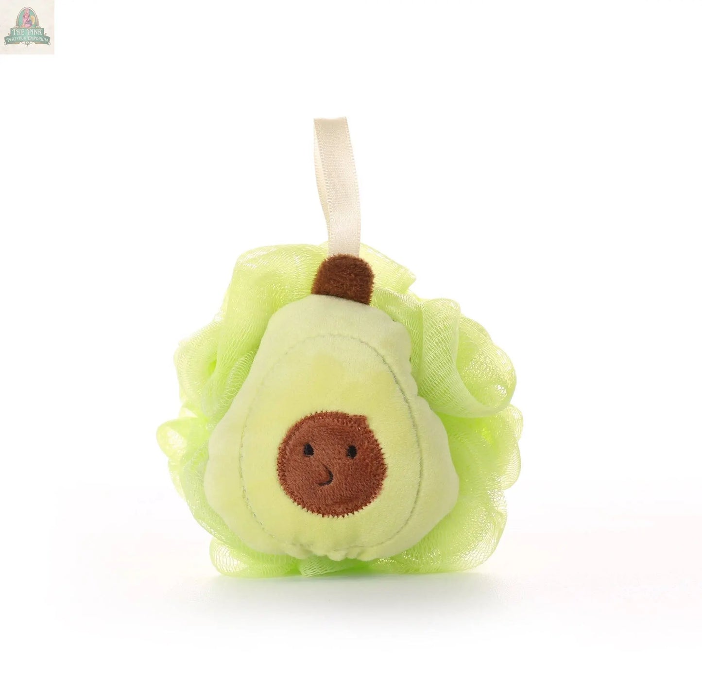 PAPO - Cute Fruit-Shaped Bath Pouf - Playful Design: STRAWBERRY / 40g Pink Platypus Emporium