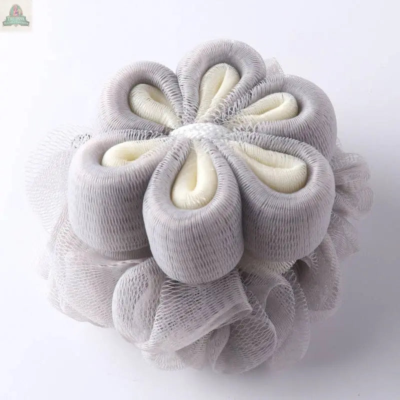 PAPO-  Flower Shower Pouf Premium Quality and Rich Foaming: PINK Pink Platypus Emporium