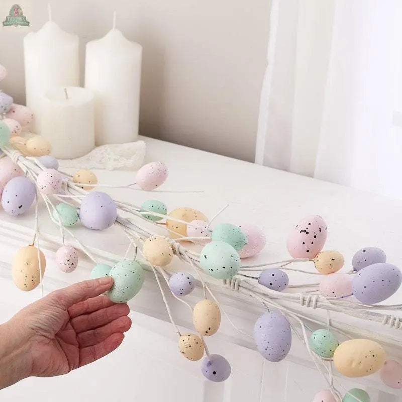 Pastel  Easter Egg Garlands (Case is 3) Factory Direct Craft