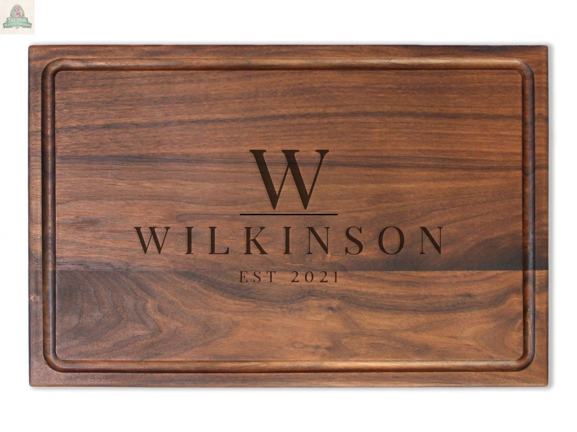 Personalized Cutting Board, Custom Engraved Charcuterie Board, Father’s Day Gift, Wedding Gift, Made in The USA Pink Platypus Emporium