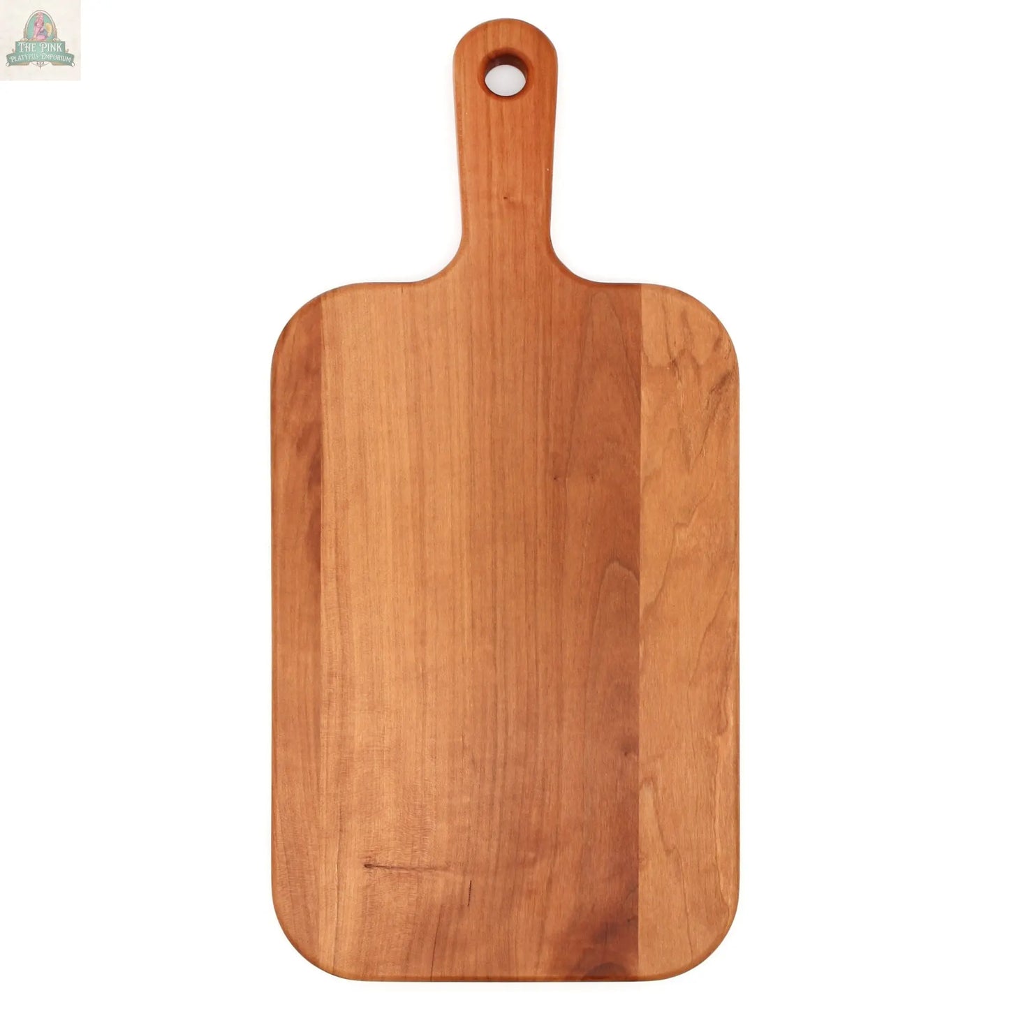 Personalized charcuterie board Monogram Cherry Wood Paddle Board, Mother’s Day Gift, Wedding Gift, Made in The USA Pink Platypus Emporium