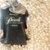 Black t-shirt with 'Pearls are always appropriate' text on pearls