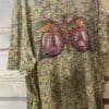 close up of boho western style oversized graphic tshirt