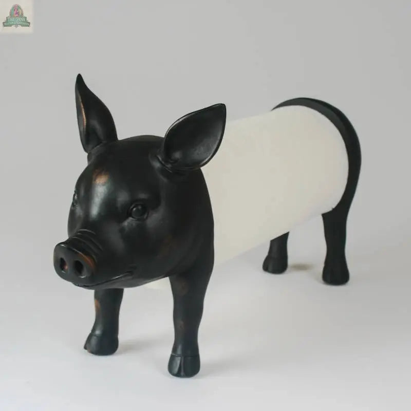 Pig Kitchen Roll Holder Pink Platypus Emporium