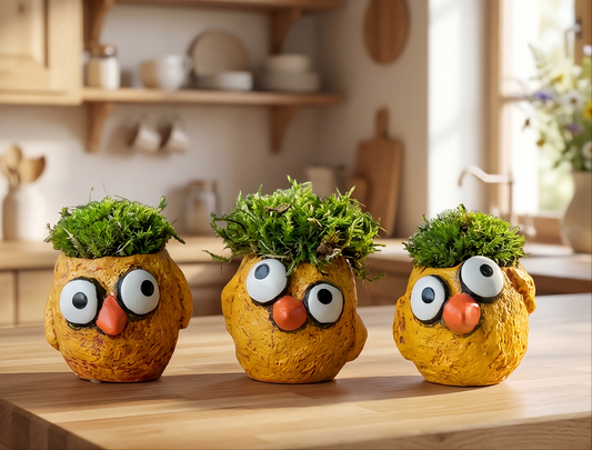 The Chickies - 3 piece - Baby Chick Blobhouse Planters