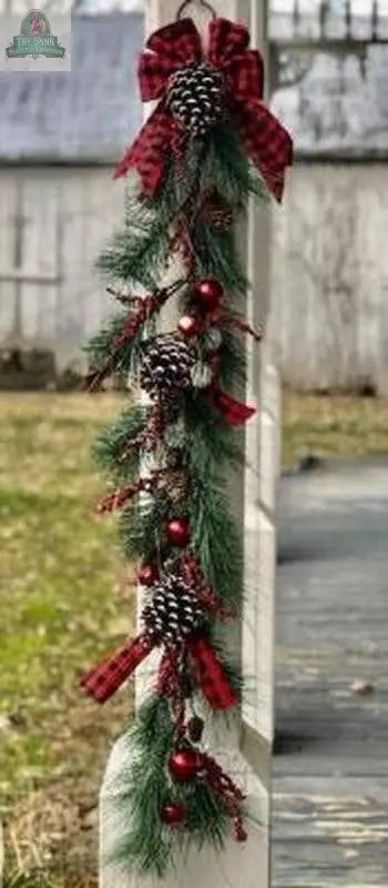 Red/Black Buffalo Check Garland DNS Designs