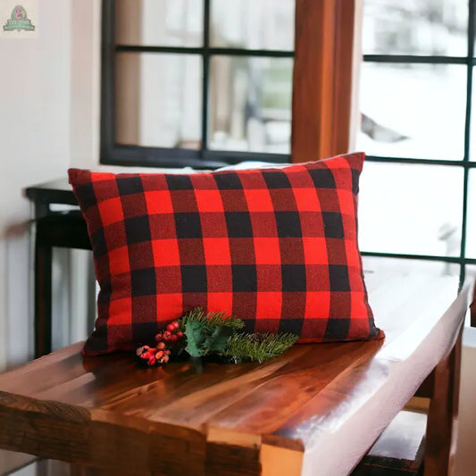 Red Buffalo Pillow Pink Platypus Emporium