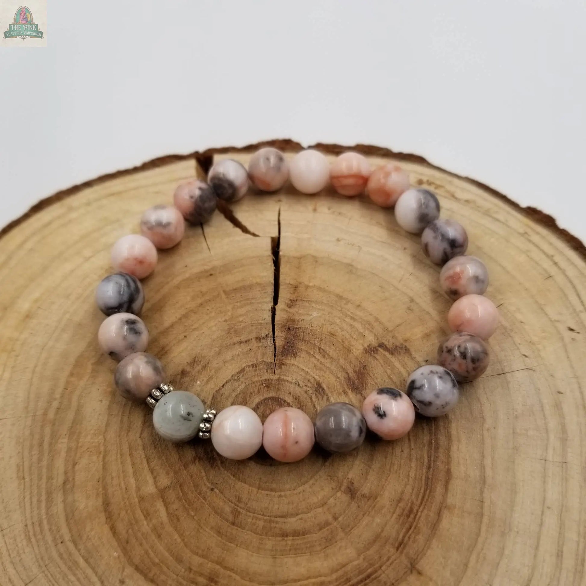 Rhodonite & Labradorite Gift for Mom's Bracelet CHAKRA JEWELRY