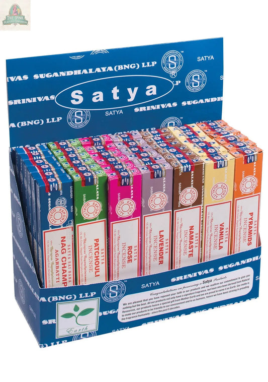Satya Nag Champa Meditation Series - 42 in a Display Box Namaste