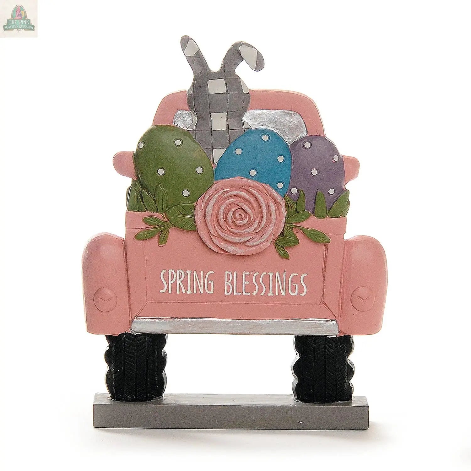 Spring Blessings Truck With Easter Eggs Blossom Bucket & Crossroads Home