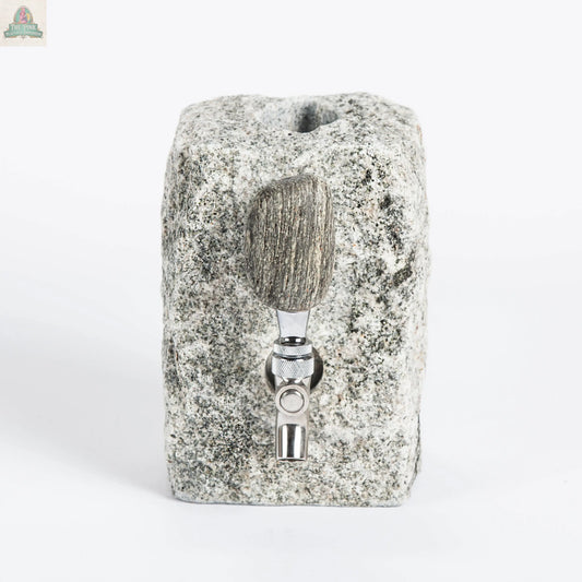 Stone Drink Dispenser: Gray / Chrome Pink Platypus Emporium