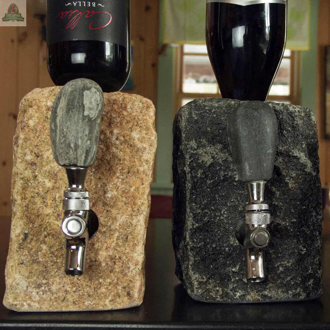 Stone Drink Dispenser: Pink / Chrome Pink Platypus Emporium