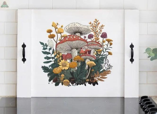 Stove Top Cover-Stove Cover Mushroom 1 - Pink Platypus Emporium