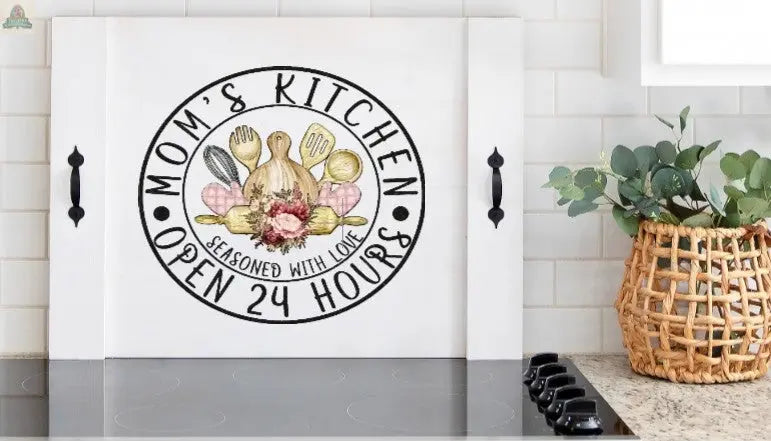 stove cover with moms kitchen design Pink Platypus Emporium