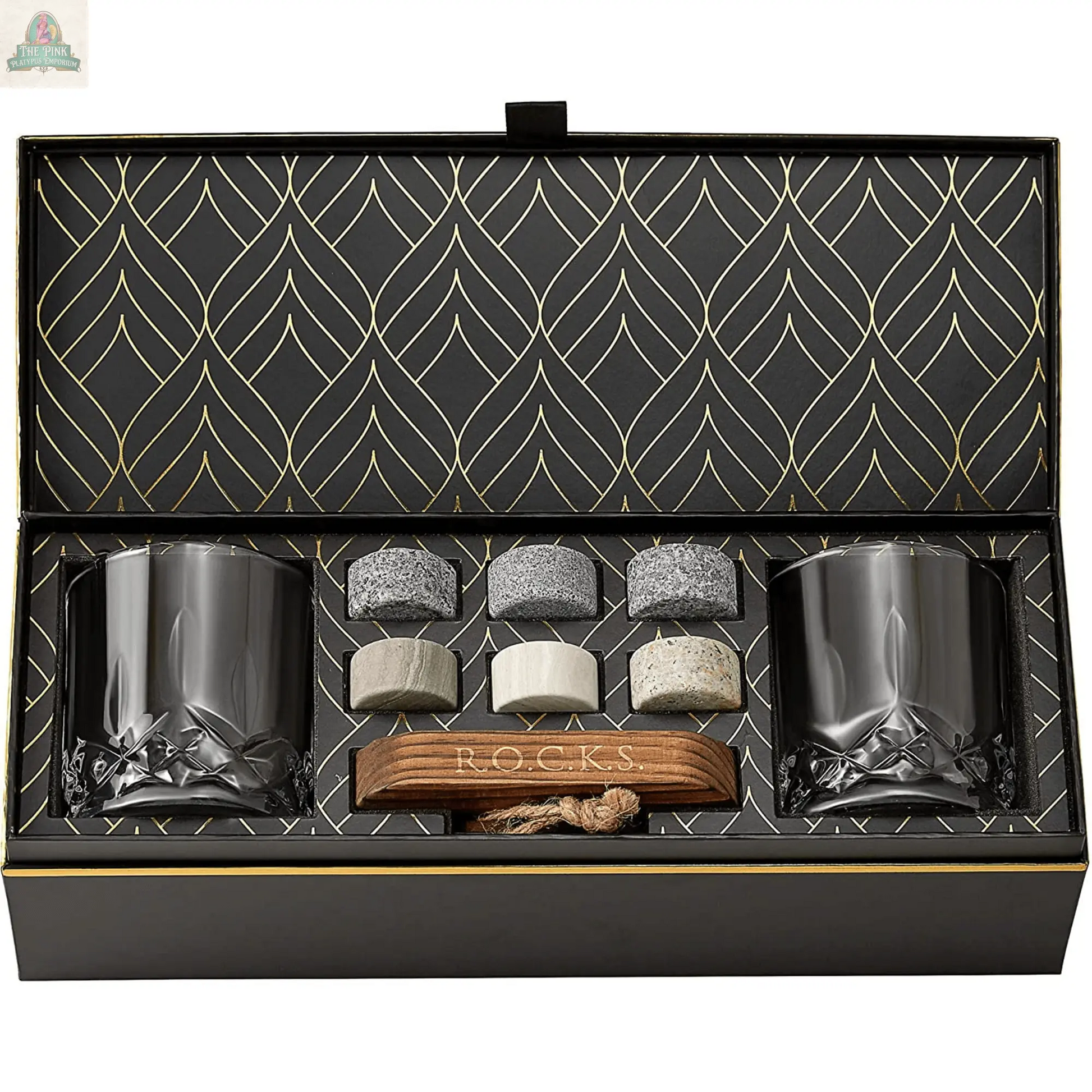 The Connoisseur's Set - Signature Whiskey Glass Edition ROCKS Whiskey Chilling Stones