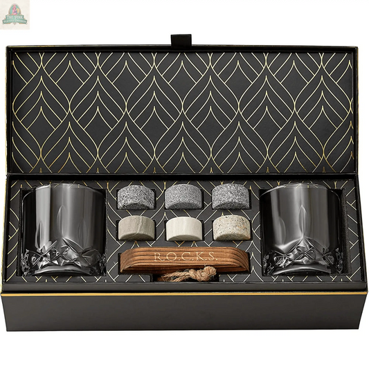 The Connoisseur's Set - Signature Whiskey Glass Edition ROCKS Whiskey Chilling Stones