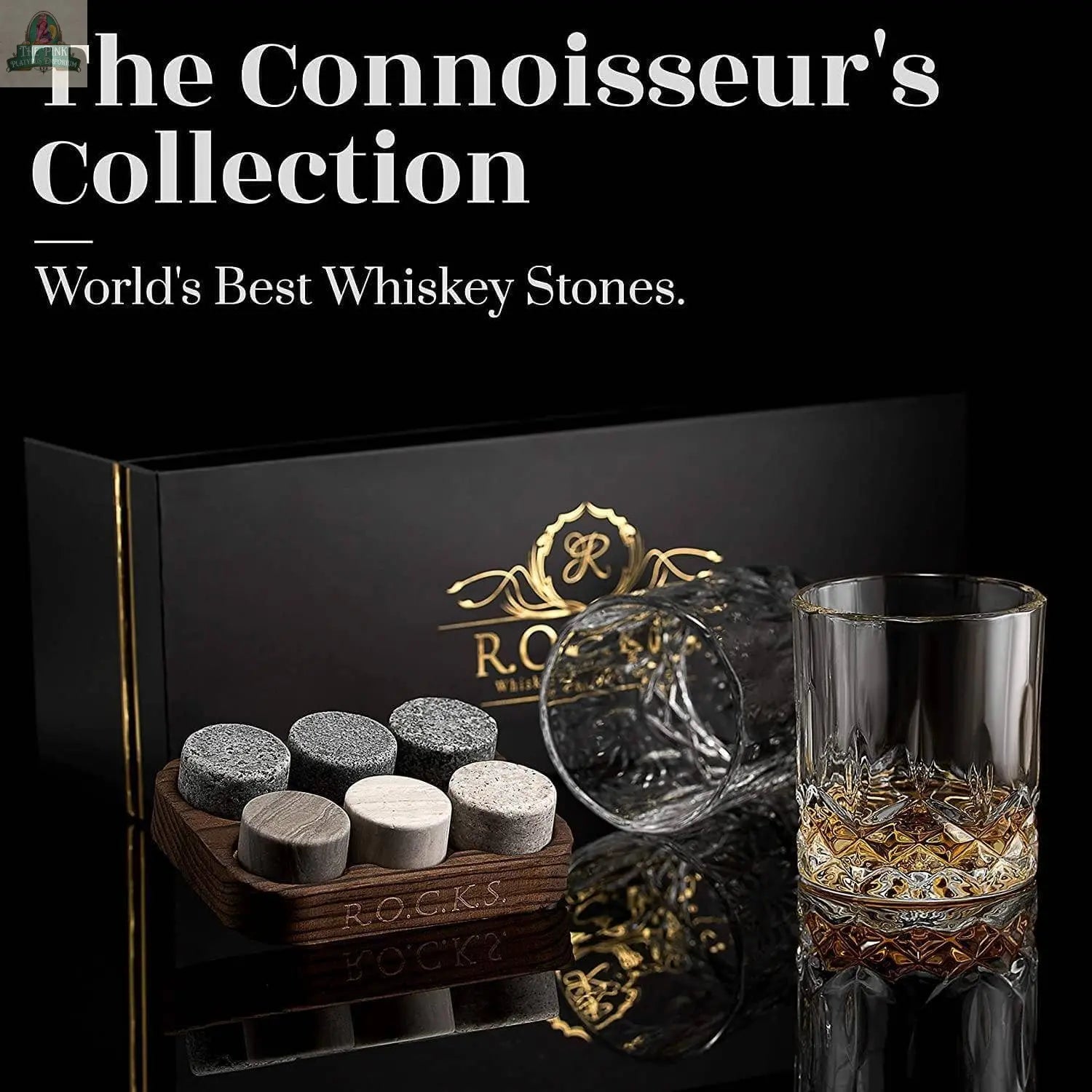 The Connoisseur's Set - Signature Whiskey Glass Edition ROCKS Whiskey Chilling Stones