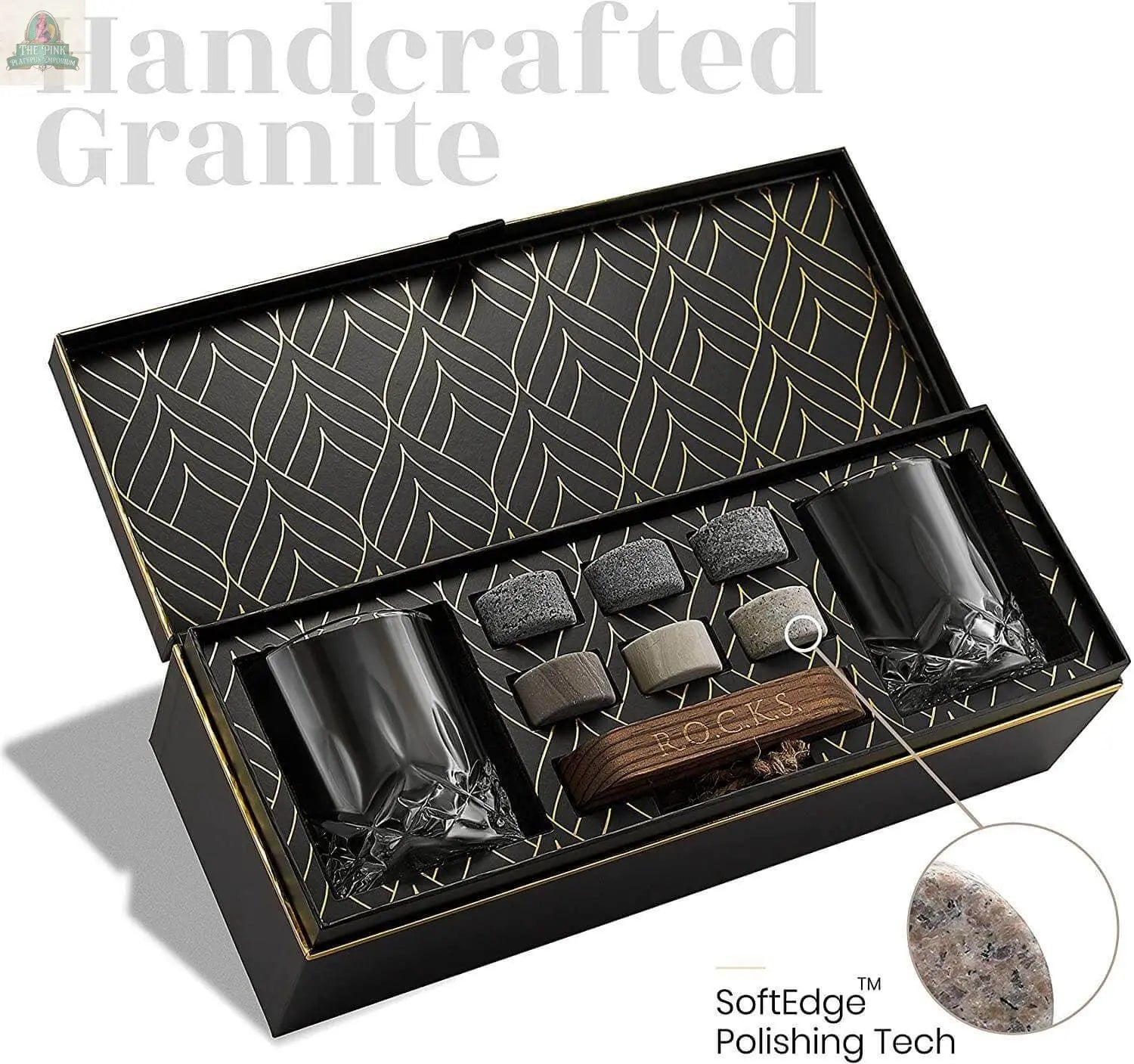 The Connoisseur's Set - Signature Whiskey Glass Edition ROCKS Whiskey Chilling Stones