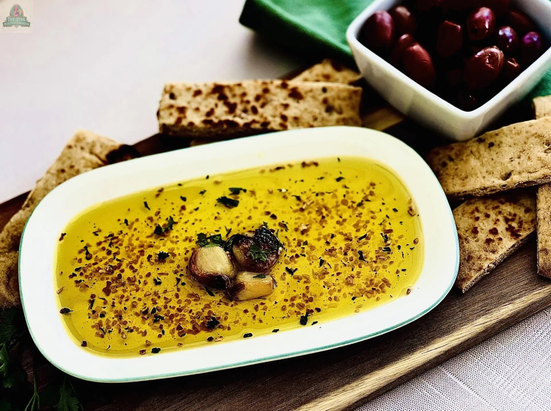 Toasted Garlic Dipping Oil Seasoning Carmie's Kitchen