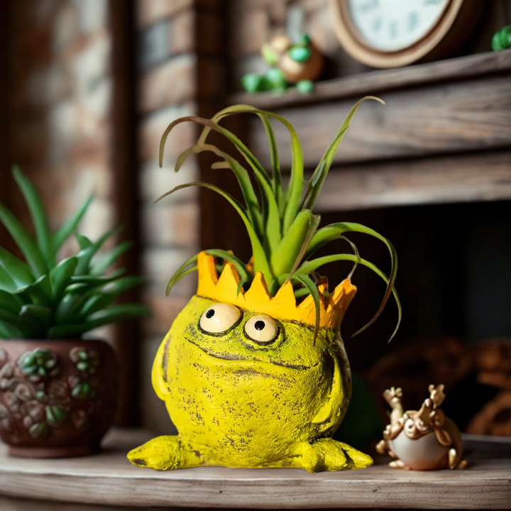 Charlie, The Frog King Blobhouse Planter