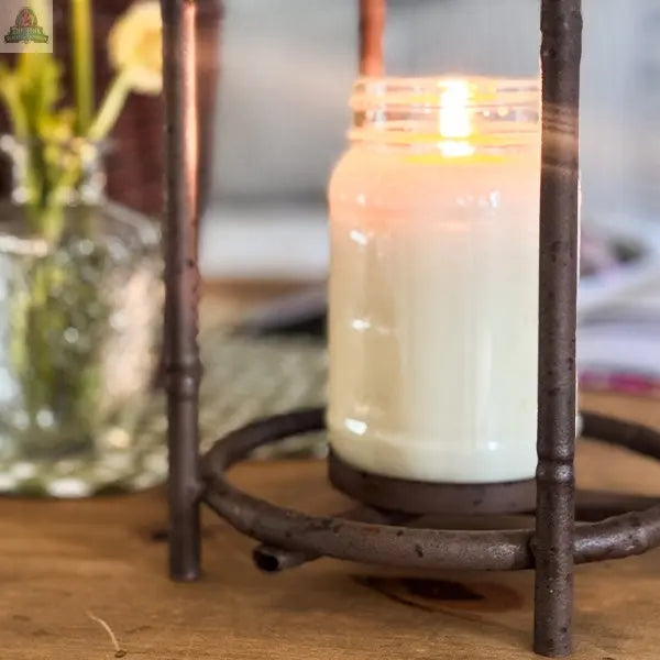 Vintage Inspired Open Cage Candle Lanterns, Set of Two Pink Platypus Emporium