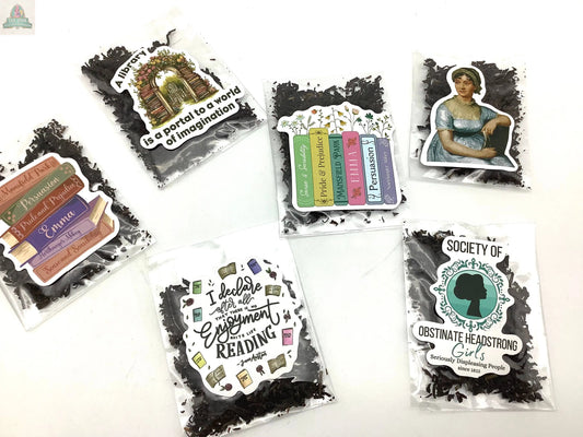 Vintage Jane Austen. Assortment of Loose Tea packets Pink Platypus Emporium