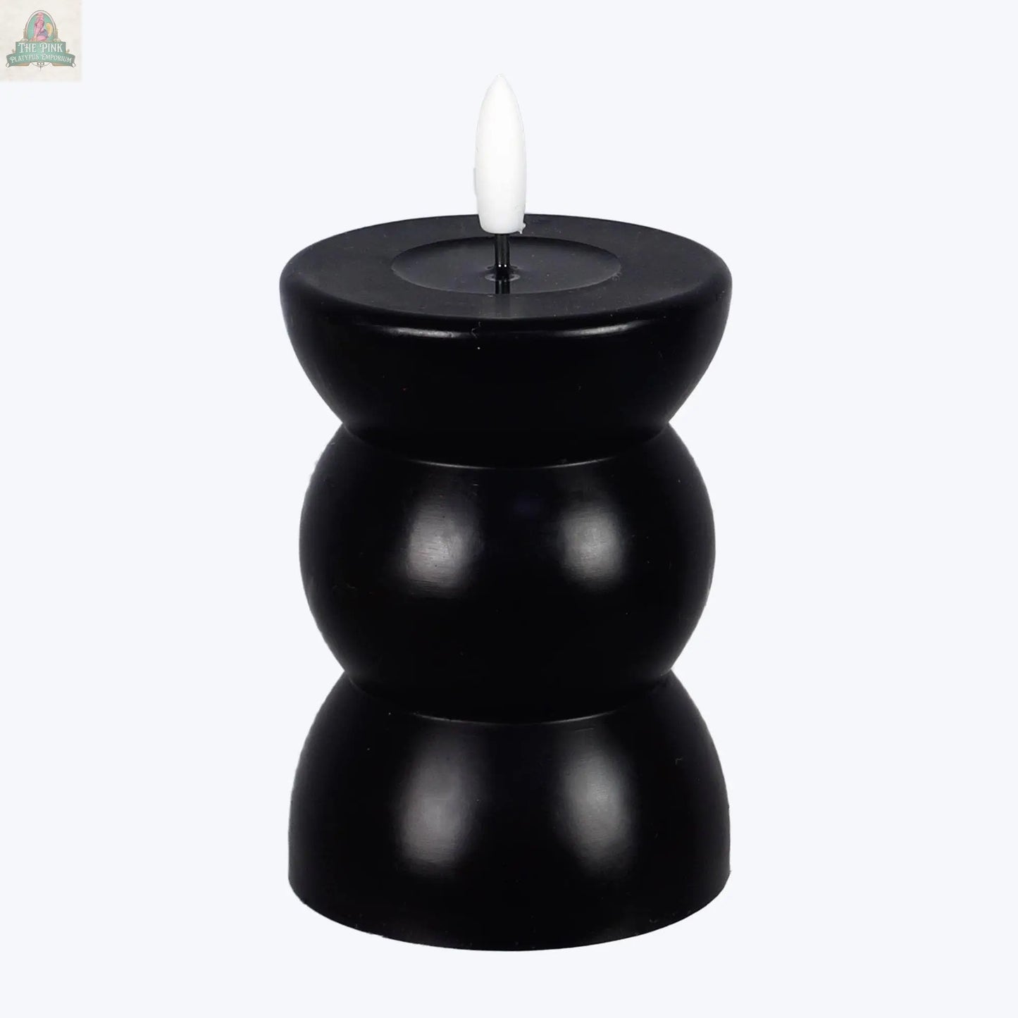 Wax LED Flickering Candle,Need 2 AAA Batteries(SKU#: 14617) Pink Platypus Emporium