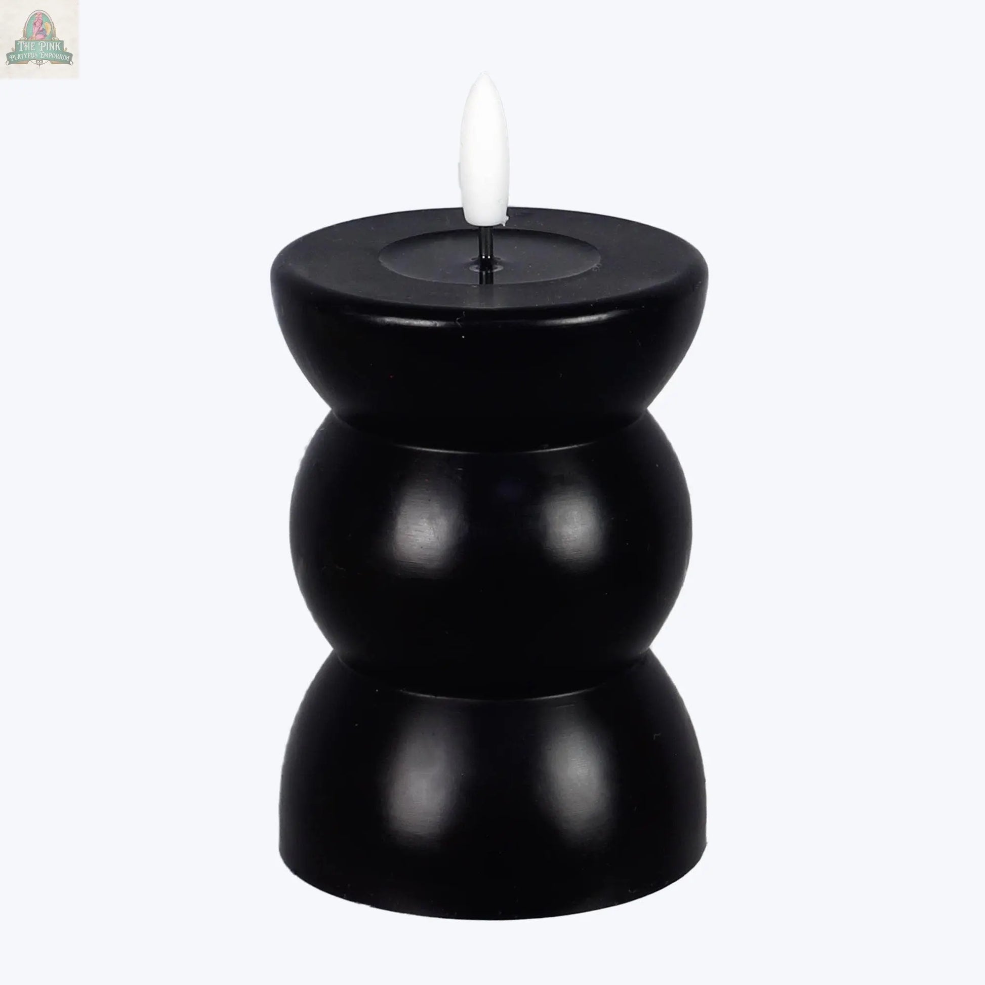 Wax LED Flickering Candle,Need 2 AAA Batteries(SKU#: 14617) Pink Platypus Emporium