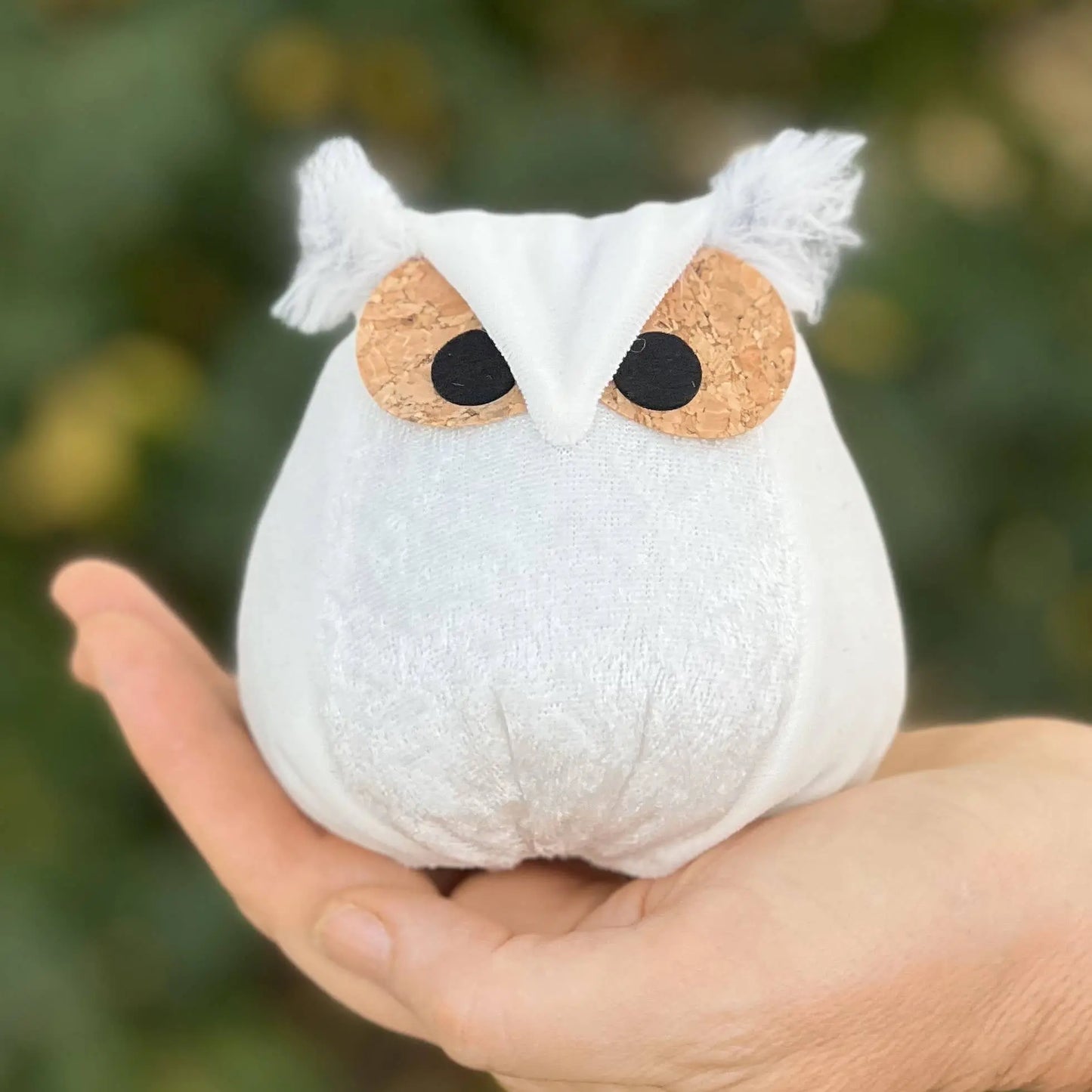 Whimsical velvet owls,  charming owl enthusiastic, unique: Gray Owl Your Heart's Content