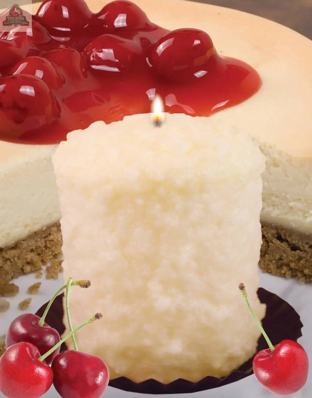 White Cherry Cheesecake Hearth Candle Warm Glow Candle Company