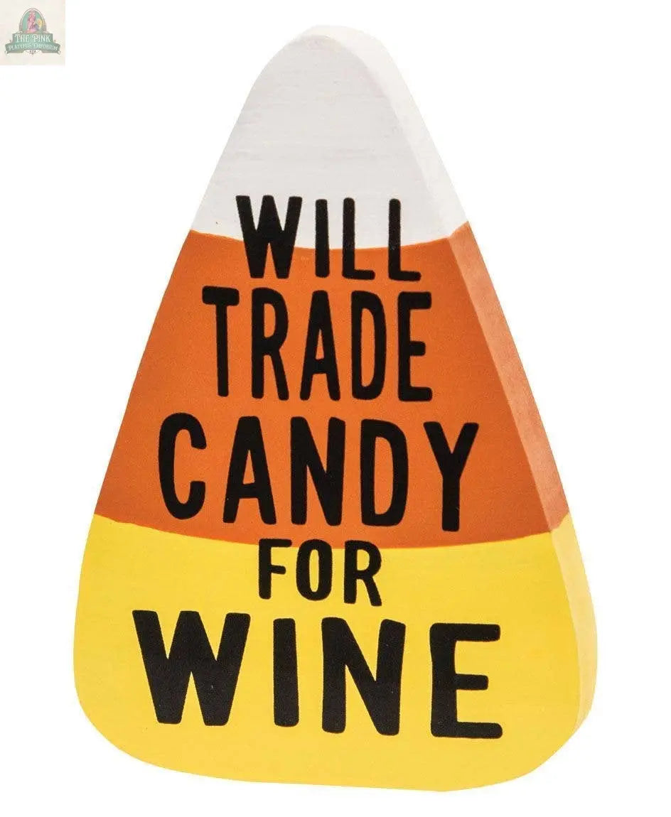 Will Trade Candy For Wine  Sitter, 3 Assorted Pink Platypus Emporium