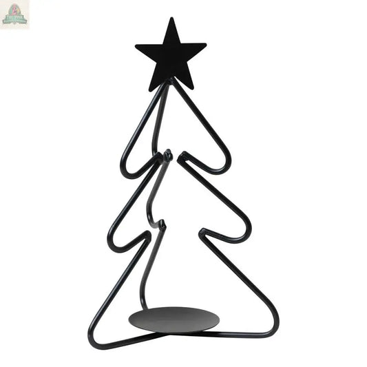 Wrought Iron Christmas Tree Votive/Tealight Holder Irvin's Tinware
