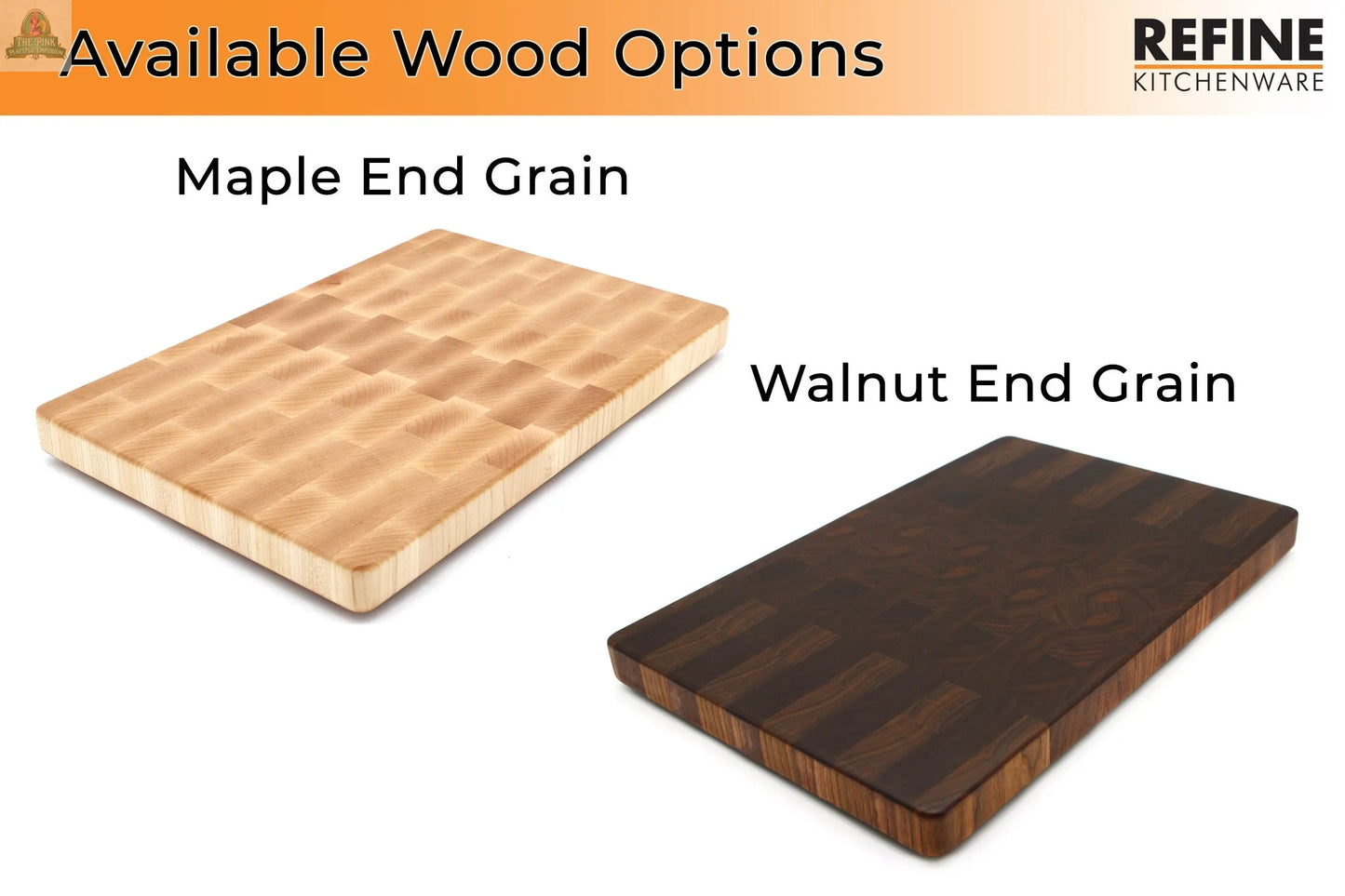 XXL Maple Butcher Block Cutting Board, 24"x18" Maple End Grain Cutting Board, Up to 2” Thick, Wedding Gift, Anniversary Gift, USA Made Pink Platypus Emporium