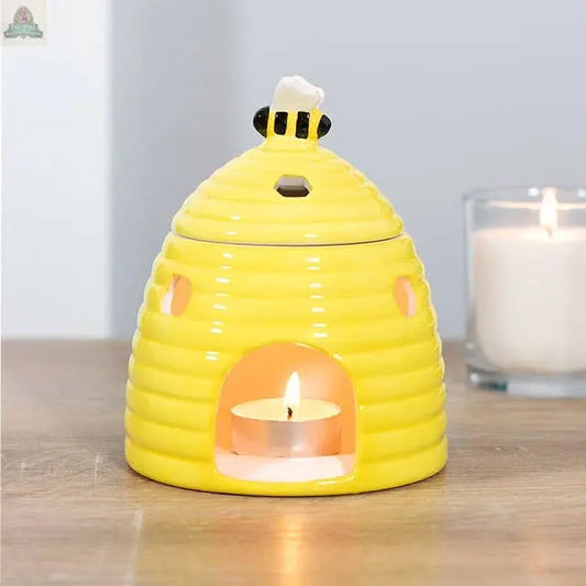 Yellow Beehive Oil Burner Pink Platypus Emporium