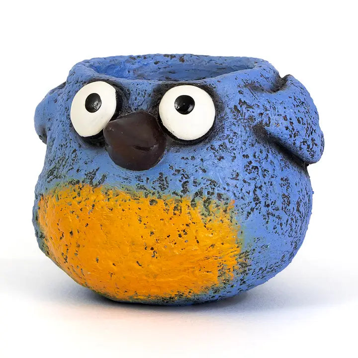 Baby Blue Bird Blobhouse Planter - Winkle