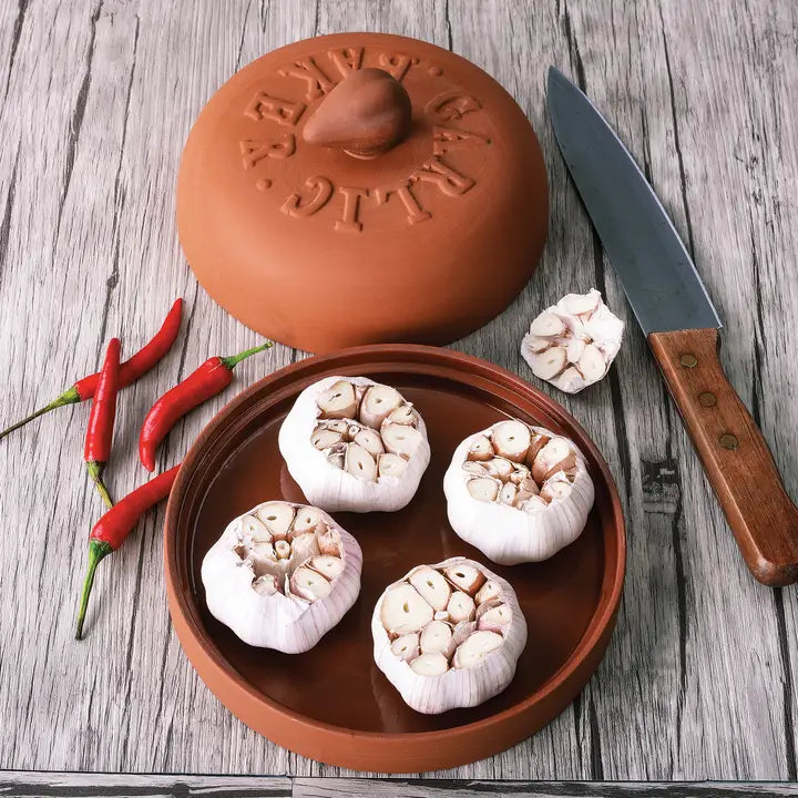 Terra Cotta Garlic Baker,  7"