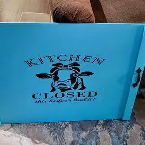 Neutral Floral Stove Cover | Wooden Noodle Board | Farmhouse Kitchen Decor