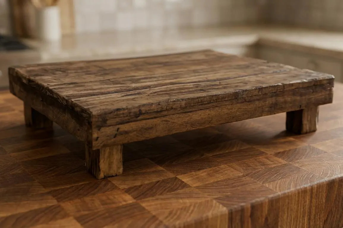Rustic Farmhouse Wood Riser Display Stand
