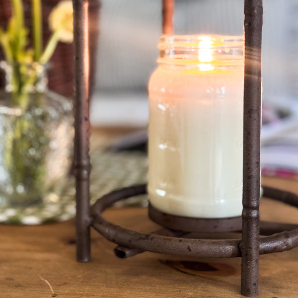 Vintage Inspired Open Cage Candle Lanterns, Set of Two Pink Platypus Emporium