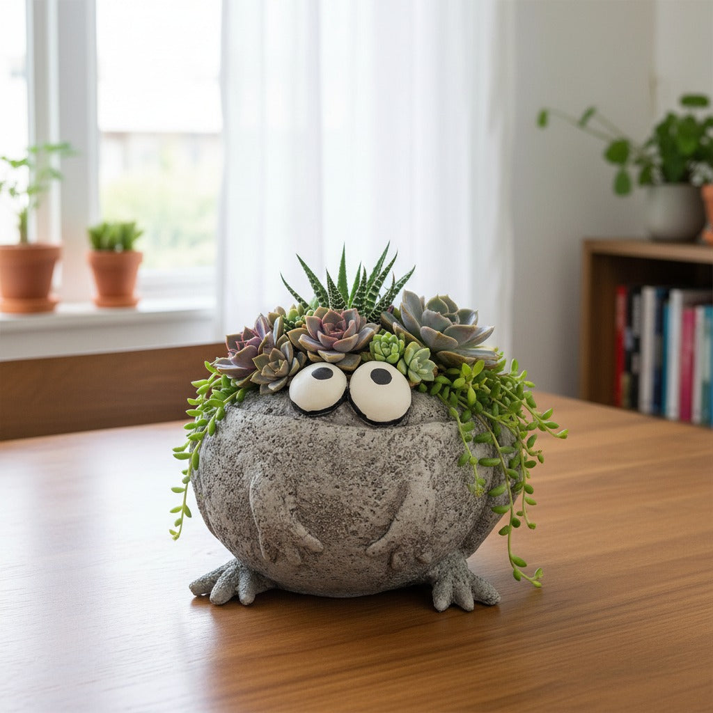 Romeo or Finneas Frog Blob house Planter
