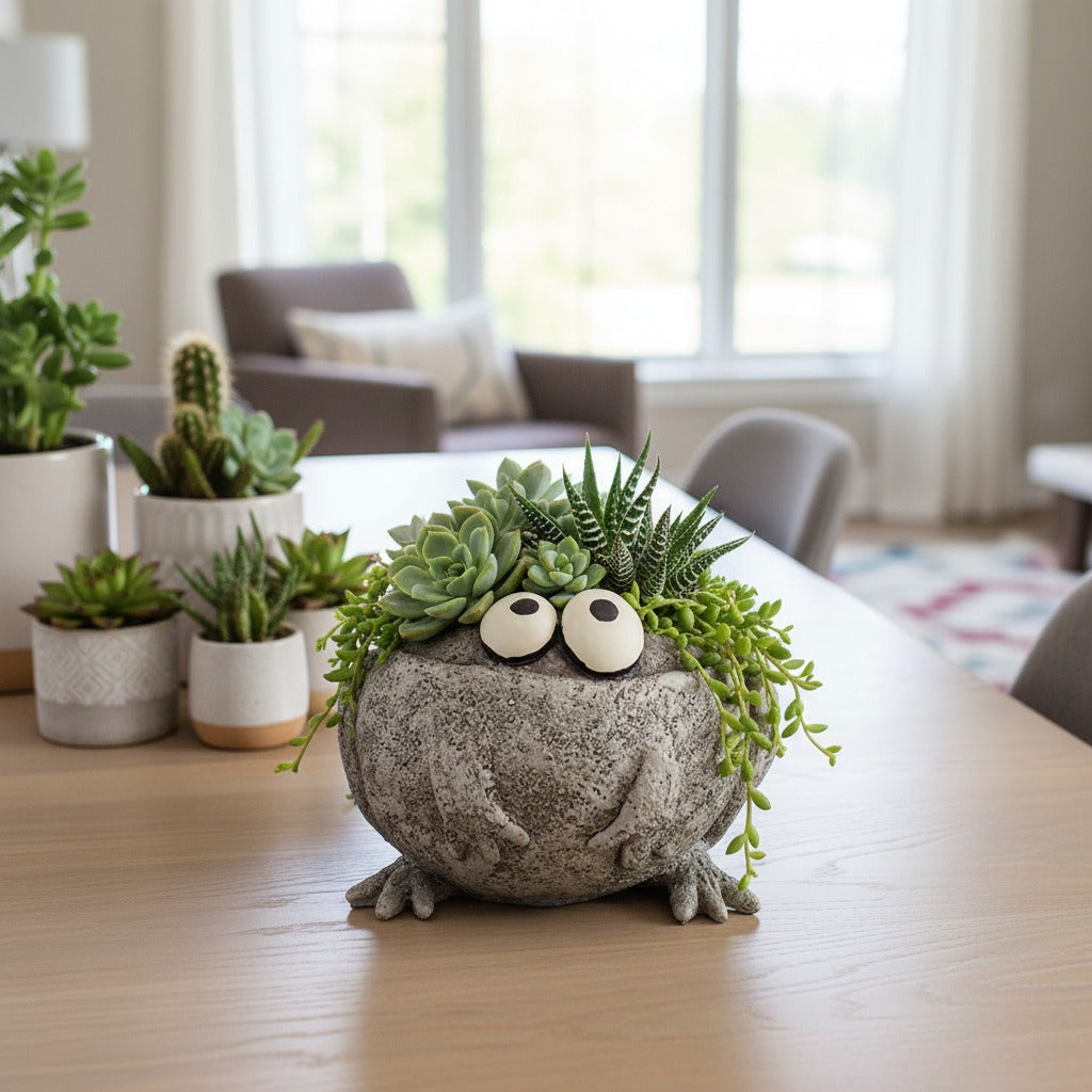 Romeo or Finneas Frog Blob house Planter