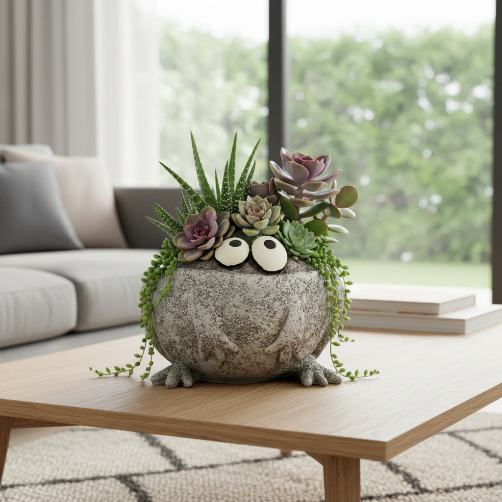 Romeo or Finneas Frog Blob house Planter