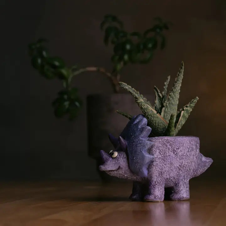 Sara the Triceratops Blobhouse Planter