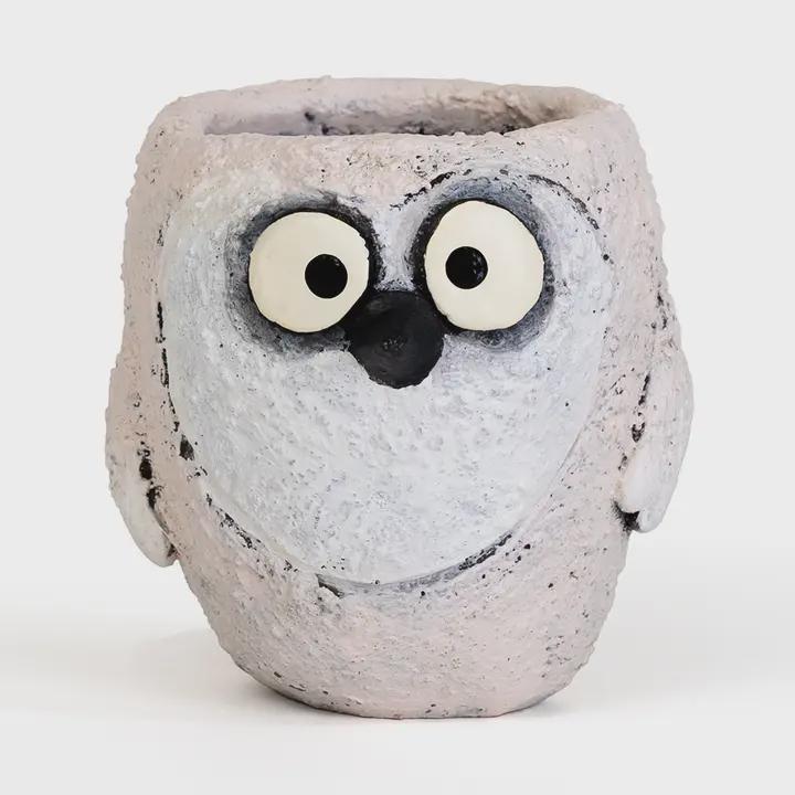 Flurry the Snowy Owl Blobhouse Planter