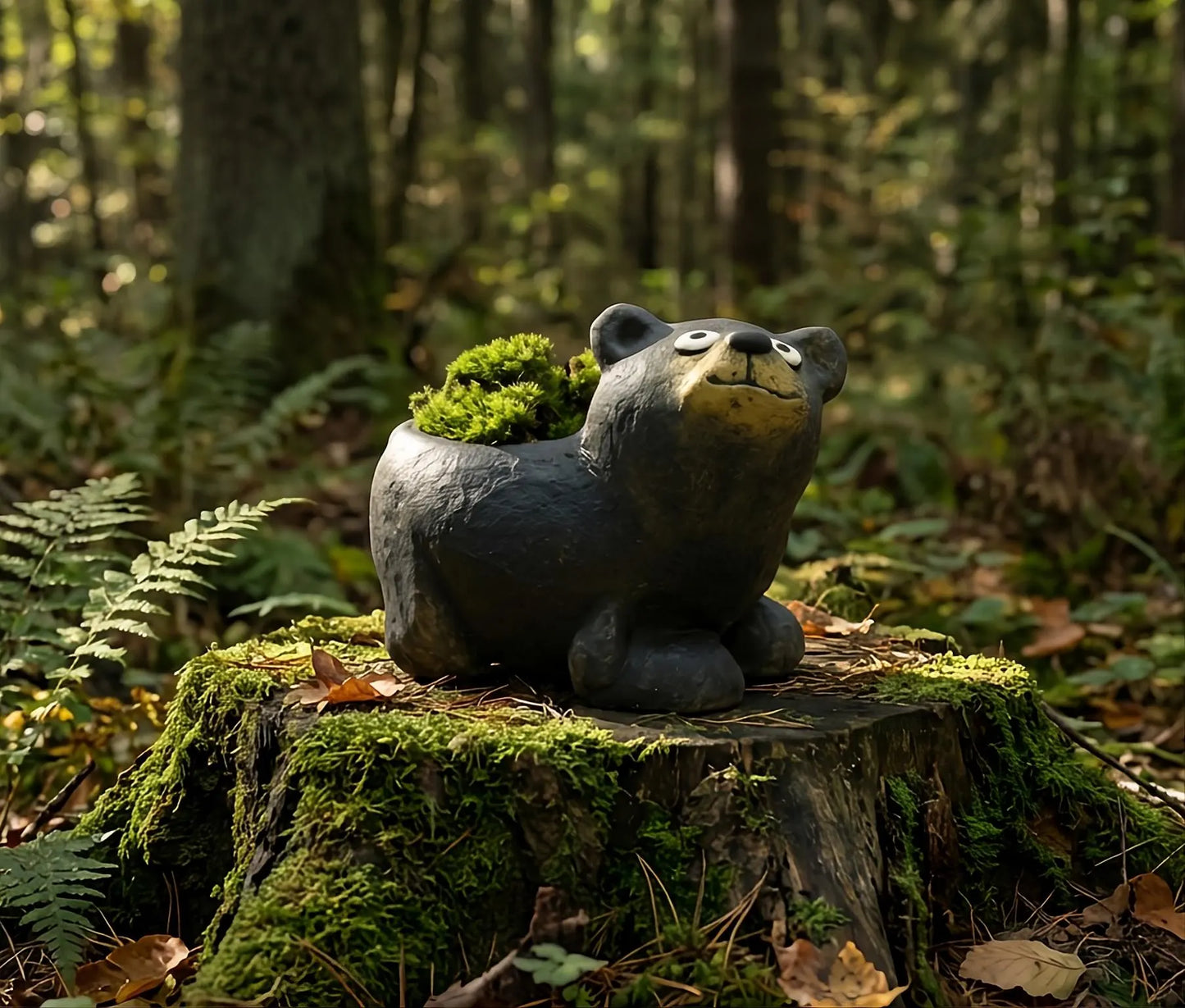 Yona Black Bear Blobhouse Planter